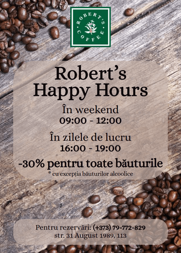 Flyer - Promoție Robert's Coffee